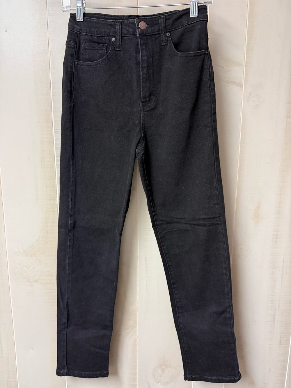 RISEN Black High Rise Jeans Size 1 / 25 Straight Slim Denim